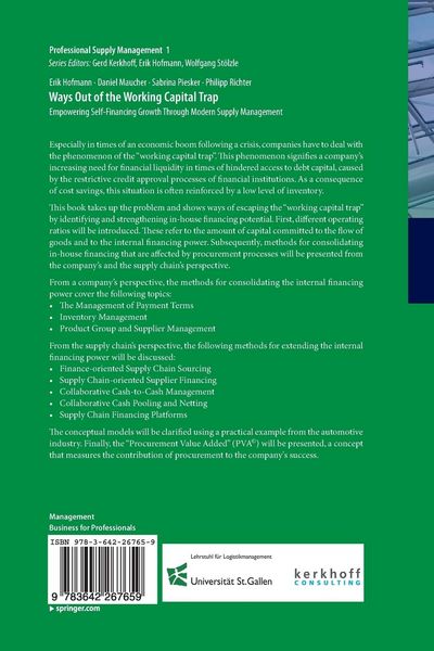 Produktbild: Ways Out of the Working Capital Trap