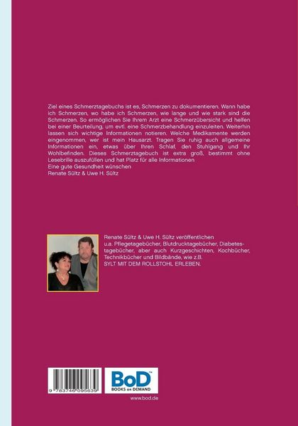 Produktbild: Schmerz-Protokollbuch - Schmerz-Tagebuch XXL