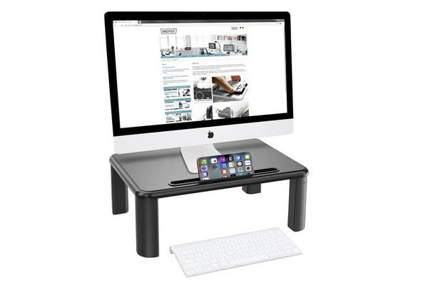 Produktbild: Digitus DA-90458 Monitor-Erh&ouml;hung H&ouml;hen-Bereich: 71 bis 145 mm Schwarz