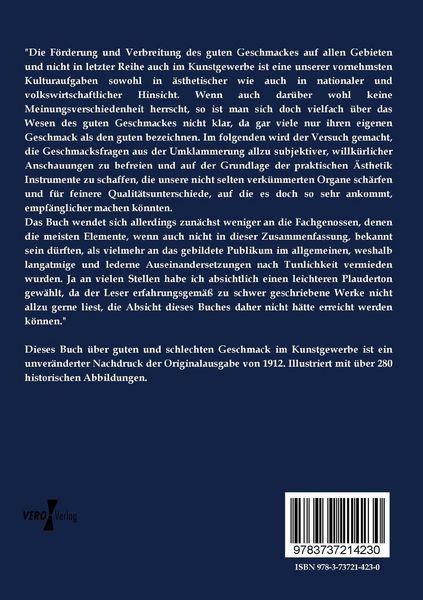 Produktbild: Guter und schlechter Geschmack im Kunstgewerbe