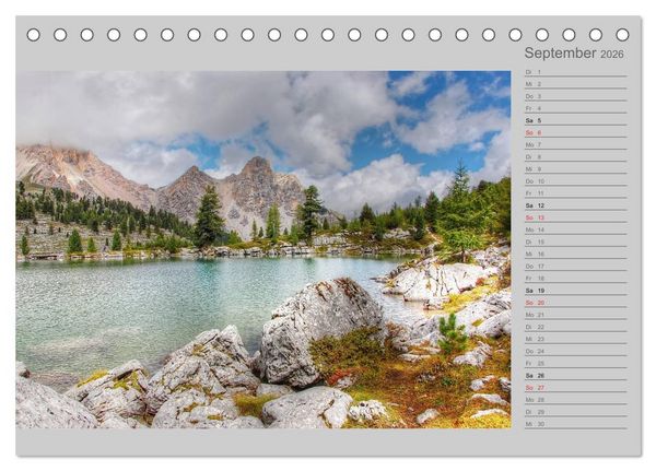 Produktbild: Ufer der Tr&auml;ume (Tischkalender 2026 DIN A5 quer), CALVENDO Monatskalender