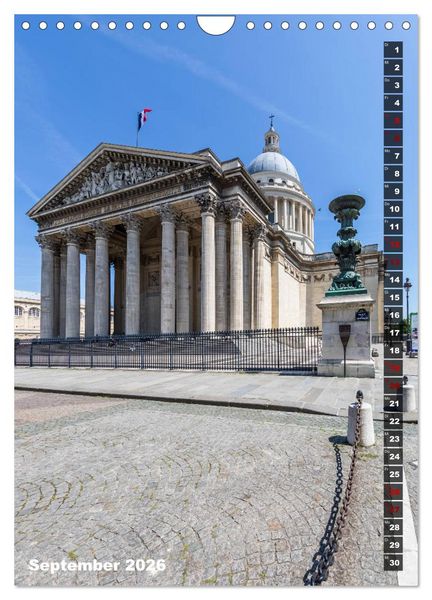 Produktbild: PARIS Stadtspaziergang (Wandkalender 2026 DIN A4 hoch), CALVENDO Monatskalender