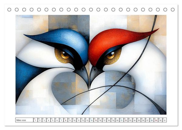 Produktbild: Seelenblicke (Tischkalender 2026 DIN A5 quer), CALVENDO Monatskalender