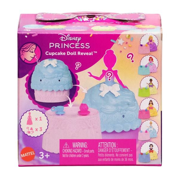 Produktbild: Disney Princess Cupcake kleine Puppe Reveal mit f&uuml;nf &Uuml;berraschungen, darunter eine Puppe und zwei Zubeh&ouml;rteile