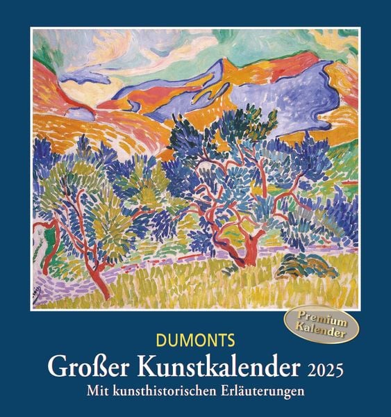 DUMONTS Großer Kunstkalender 2025 - Klassische Moderne, Impressionisten, Expressionisten - Wandkalender Format 45 x 48 c