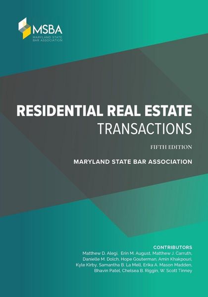 Produktbild: Residential Real Estate Transactions