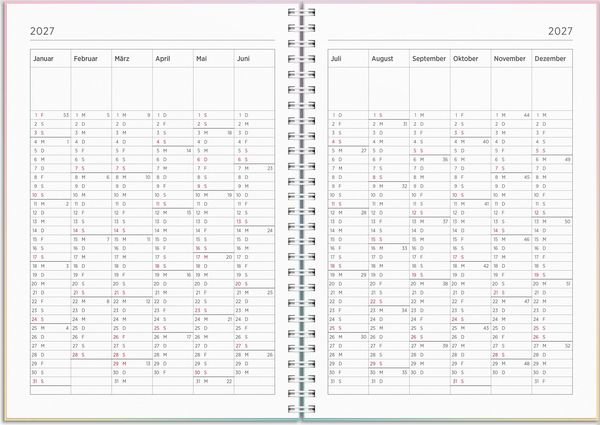 Produktbild: Kalender 26/27 Senator A5 Regenbogen