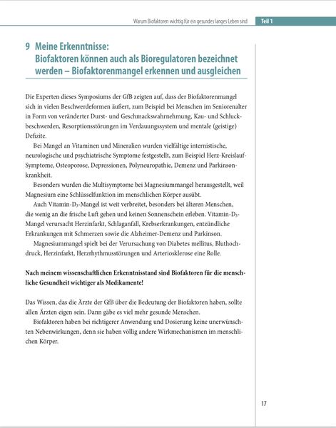 Produktbild: Biofaktoren f&uuml;r gesundes Altern