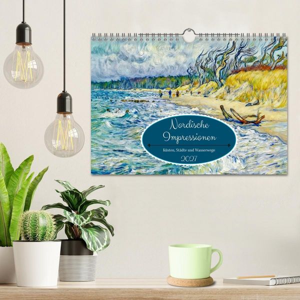 Produktbild: Nordische Impressionen - K&uuml;sten, St&auml;dte und Wasserwege (Wandkalender 2027 DIN A4 quer), CALVENDO Monatskalender