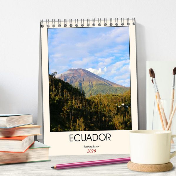 Produktbild: Ecuador - Terminplaner (Tischkalender 2026 DIN A5 hoch), CALVENDO Monatskalender