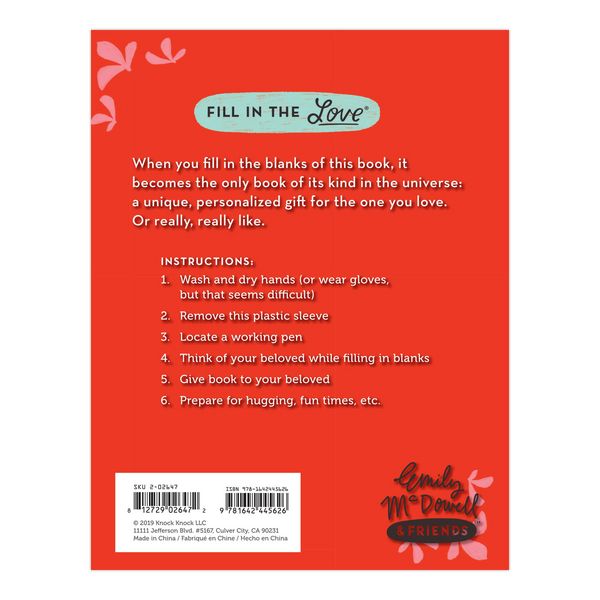 Produktbild: Em & Friends About You Fill in the Love Book