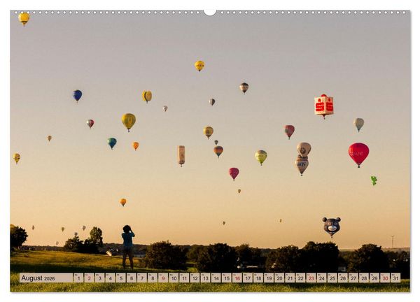 Produktbild: Montgolfiade der Ballone im Sauerland (hochwertiger Premium Wandkalender 2026 DIN A2 quer), Kunstdruck in Hochglanz