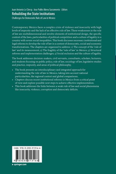 Produktbild: Rebuilding the State Institutions