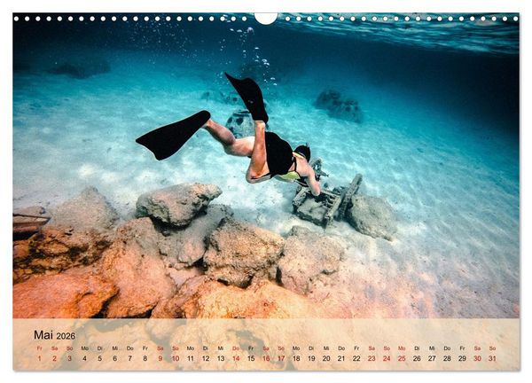 Produktbild: Erlebnis Tauchen - faszinierende Unterwasserwelt (Wandkalender 2026 DIN A3 quer), CALVENDO Monatskalender
