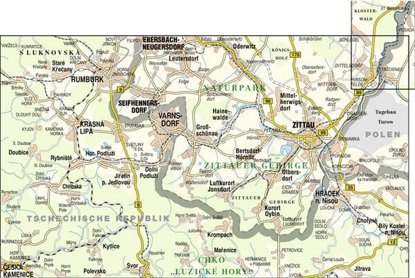 Produktbild: Naturpark Zittauer Gebirge - Luzicke Hory (Lausitzer Gebirge)