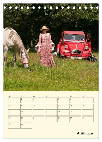 Produktbild: Citro&euml;n 2CV - Lebensart Ente (Tischkalender 2026 DIN A5 hoch), CALVENDO Monatskalender