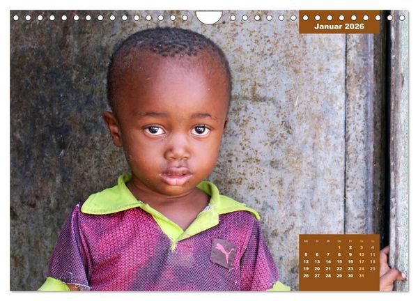 Produktbild: Kinderportr&auml;ts aus Afrika (Wandkalender 2026 DIN A4 quer), CALVENDO Monatskalender