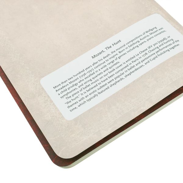 Produktbild: Mozart, The Hunt A5 Lined (Embellished Manuscripts Collection) Cahier