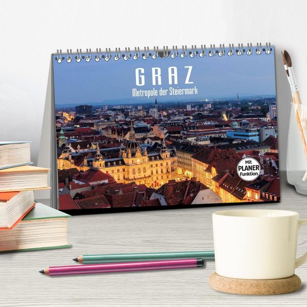 Produktbild: Graz - Metropole der Steiermark (Tischkalender 2026 DIN A5 quer), CALVENDO Monatskalender
