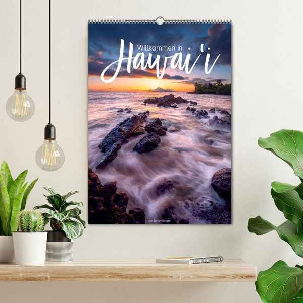 Produktbild: Willkommen in Hawai'i (Wandkalender 2027 DIN A2 hoch), CALVENDO Monatskalender