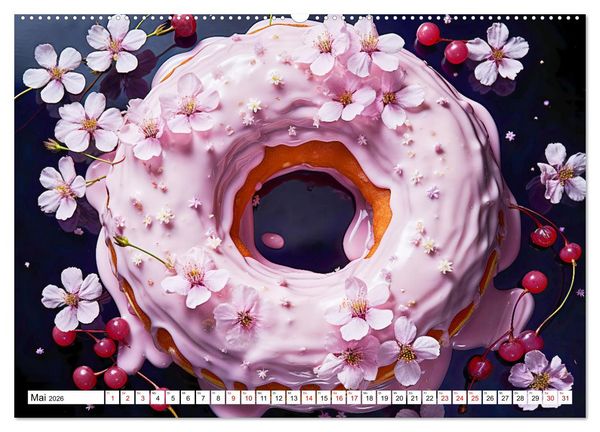 Produktbild: Bunte Donut-Tr&auml;ume - Himmlischer Geschmack aus Krapfenteig (Wandkalender 2026 DIN A2 quer), CALVENDO Monatskalender