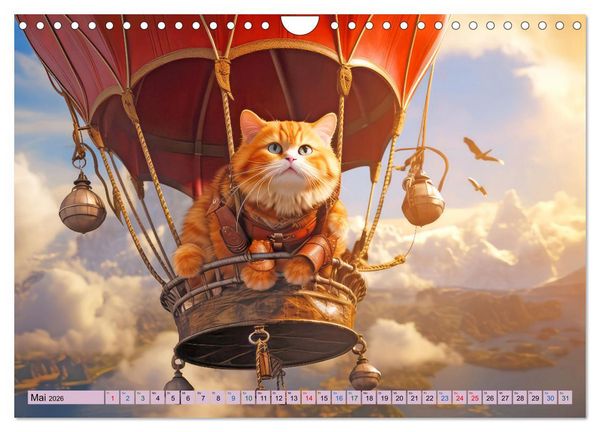 Produktbild: Ginger - Samtpfotiger Abenteurer (Wandkalender 2026 DIN A4 quer), CALVENDO Monatskalender