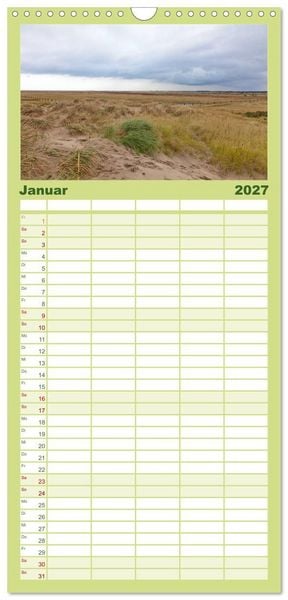 Produktbild: Familienplaner 2027 - Die Insel R&ouml;m&ouml; mit 5 Spalten (Wandkalender, 21 x 45 cm) CALVENDO