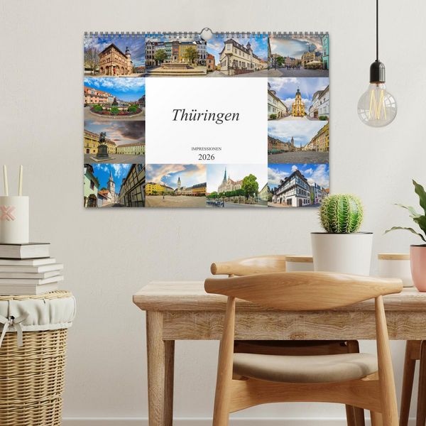 Produktbild: Th&uuml;ringen Impressionen (Wandkalender 2026 DIN A3 quer), CALVENDO Monatskalender