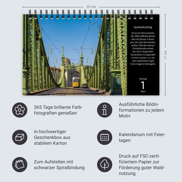 Produktbild: Eine Reise um die Welt Premiumkalender 2027 - 365 faszinierende Fotografien