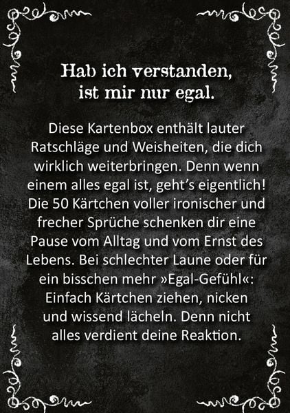 "Ach, wie gut, dass niemand weiß, auf wen und was ich alles sch