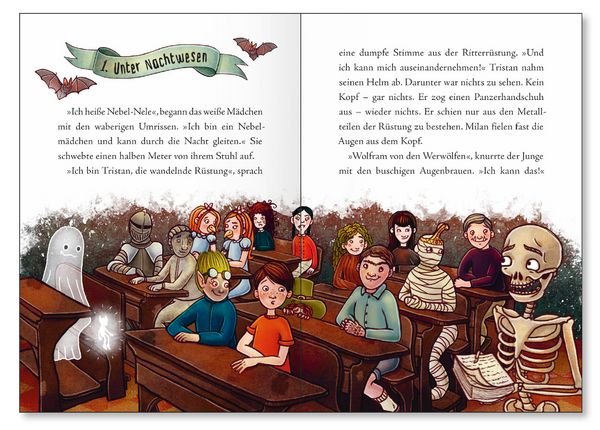 Produktbild: Die Mitternachtsschule - Erste Stunde Geisterkunde (Die Mitternachtsschule, Bd. 1)