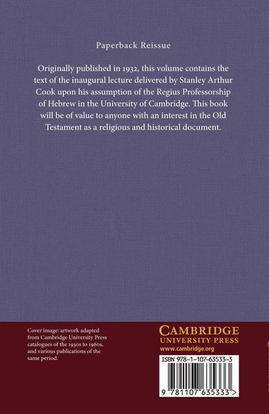 Produktbild: The Place of the Old Testament in Modern Research