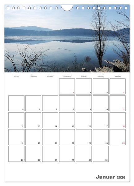 Produktbild: Hessens sch&ouml;nster See - Der Edersee (Wandkalender 2026 DIN A4 hoch), CALVENDO Monatskalender