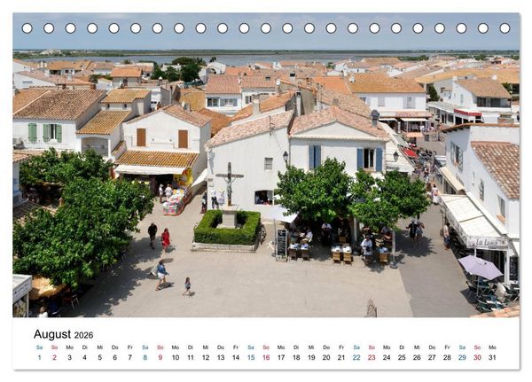 Produktbild: Frankreichs sch&ouml;nste D&ouml;rfer - Saintes Maries de la Mer (Tischkalender 2026 DIN A5 quer), CALVENDO Monatskalender