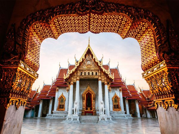 Produktbild: CALVENDO Puzzle Wat Benchamabophit - Bangkok - Thailand 1000 Teile Lege-Gr&ouml;&szlig;e 640 x 480 cm Foto-Puzzle Bild von Matteo Colombo