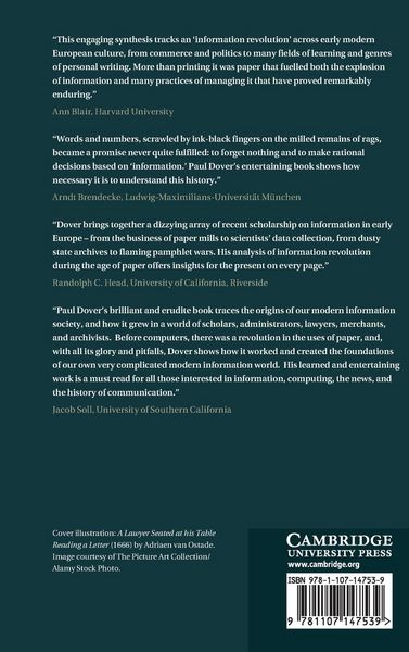 Produktbild: The Information Revolution in Early Modern Europe
