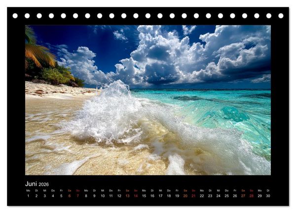 Produktbild: Paradiesische Inselwelten (Tischkalender 2026 DIN A5 quer), CALVENDO Monatskalender