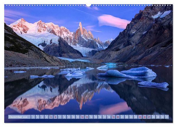 Produktbild: Patagonien: Einzigartige Landschaft am Ende der Welt (hochwertiger Premium Wandkalender 2026 DIN A2 quer), Kunstdruck in Hochglanz