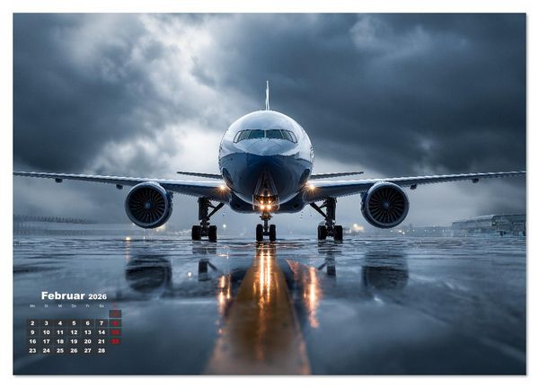 Produktbild: Flugzeuge hautnah - Flugzeugkalender f&uuml;r Flugzeugliebhaber (Wandkalender 2026 DIN A3 quer), CALVENDO Monatskalender
