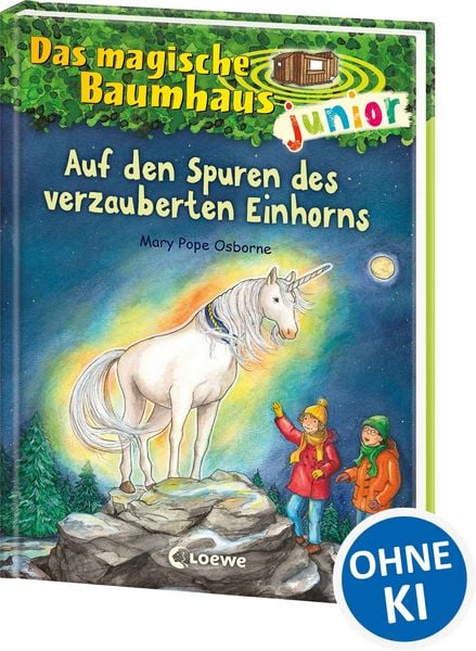 Das magische Baumhaus junior (Band 33) - Auf den Spuren des verzauberten Einhorns, Gebundene Ausgabe von Mary Pope Osborne, Loewe, 9783743212800