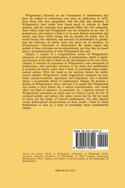 Produktbild: Wittgenstein&rsquo;s Philosophy of Mathematics