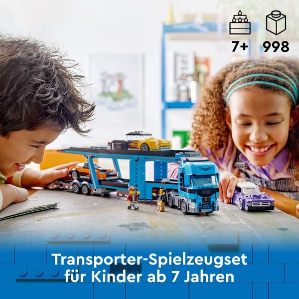 Produktbild: LEGO City Autotransporter mit Sportwagen, LKW-Spielzeug 60408