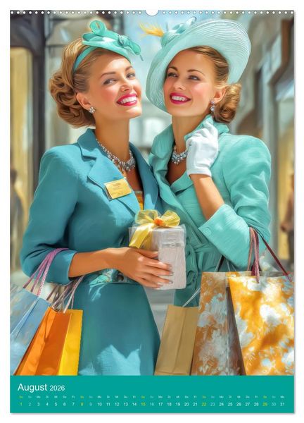 Produktbild: Superreiche - Dandyhafte Eleganz im Retro-Look (Wandkalender 2026 DIN A2 hoch), CALVENDO Monatskalender