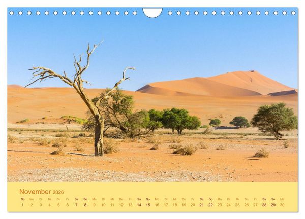 Produktbild: Namib Naukluft National Park - Unendliche W&uuml;ste (Wandkalender 2026 DIN A4 quer), CALVENDO Monatskalender