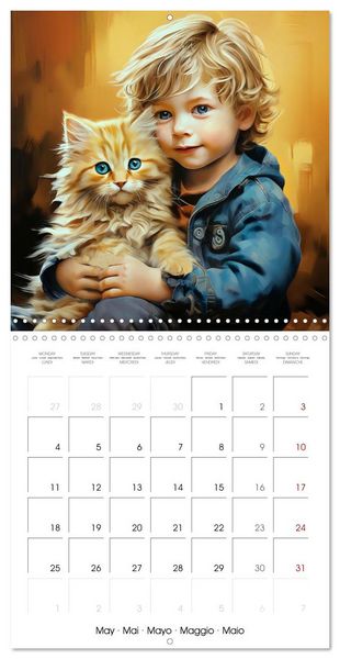 Produktbild: Children and Pets (Wall Calendar 2026 12 &times; 12 Inch) CALVENDO 12 Month Wall Calendar