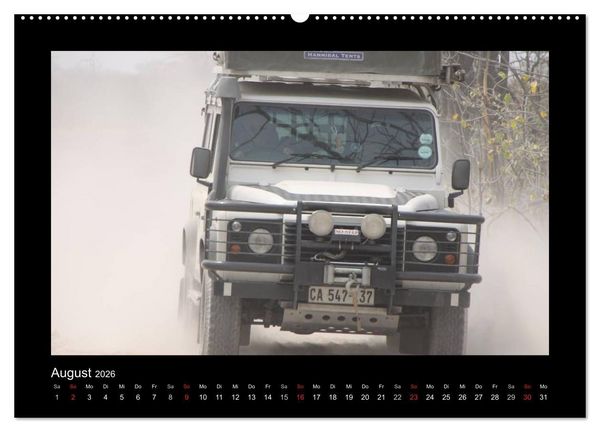Produktbild: Land Rover Defender - Unterwegs in Afrika (hochwertiger Premium Wandkalender 2026 DIN A2 quer), Kunstdruck in Hochglanz