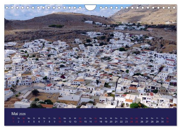 Produktbild: Rhodos mit Lindos und Symi (Wandkalender 2026 DIN A4 quer), CALVENDO Monatskalender