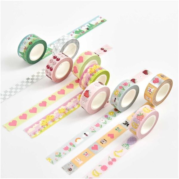 Produktbild: Tape Set Futschikato, Pixel MIX, 5 Stk., 1,5 cm x 10 m