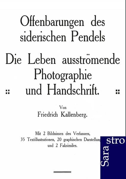 Produktbild: Offenbarungen des siderischen Pendels