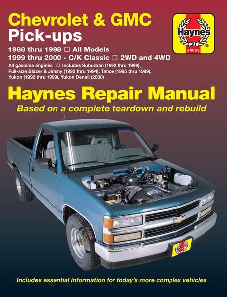 Produktbild: Haynes, J: Chevrolet & GMC Pick-Ups 1988-20 & Suburban, Blaz